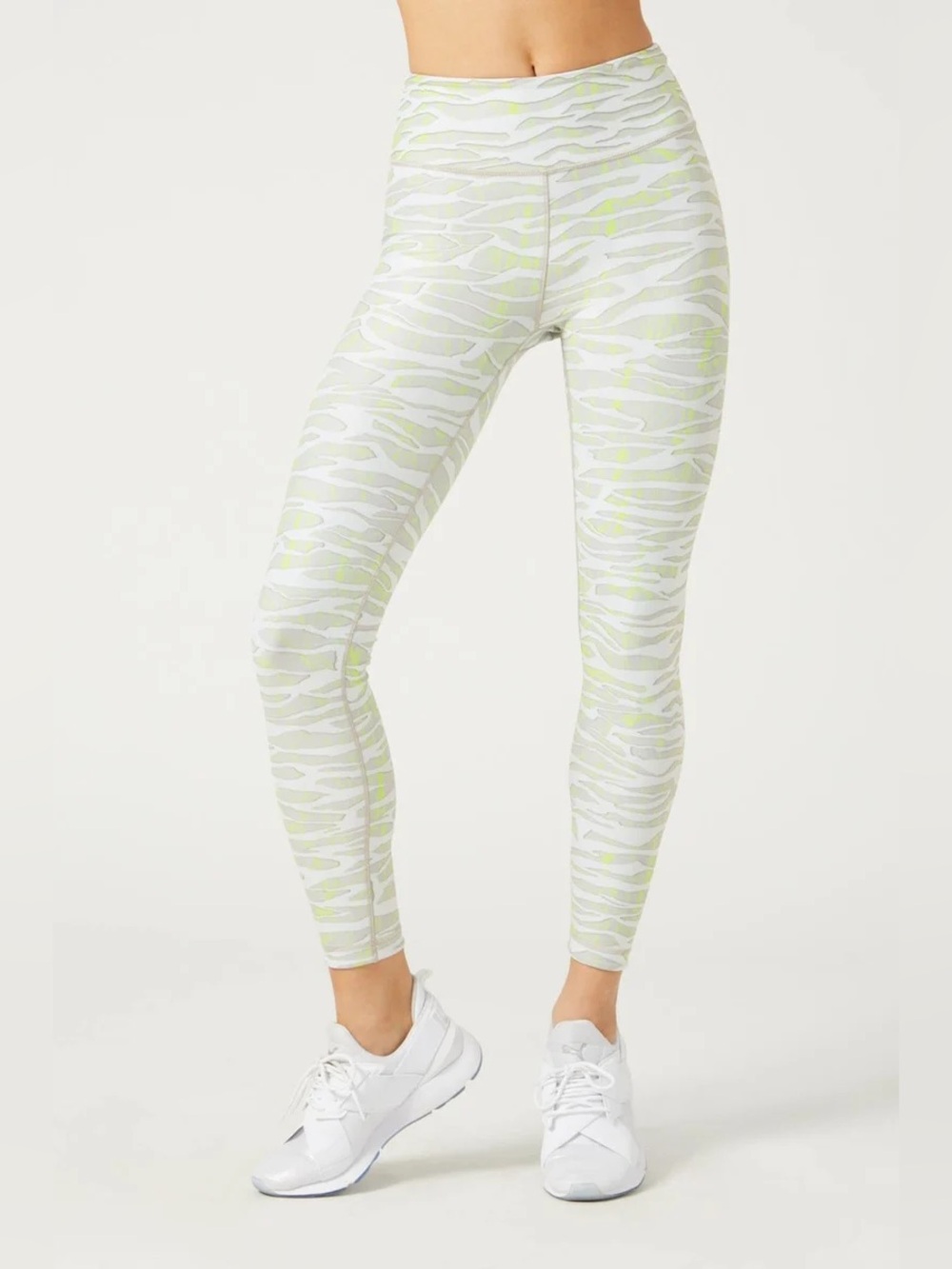 WITH High Waist Reversible Leggings in Downtown Zebra White NWT Small